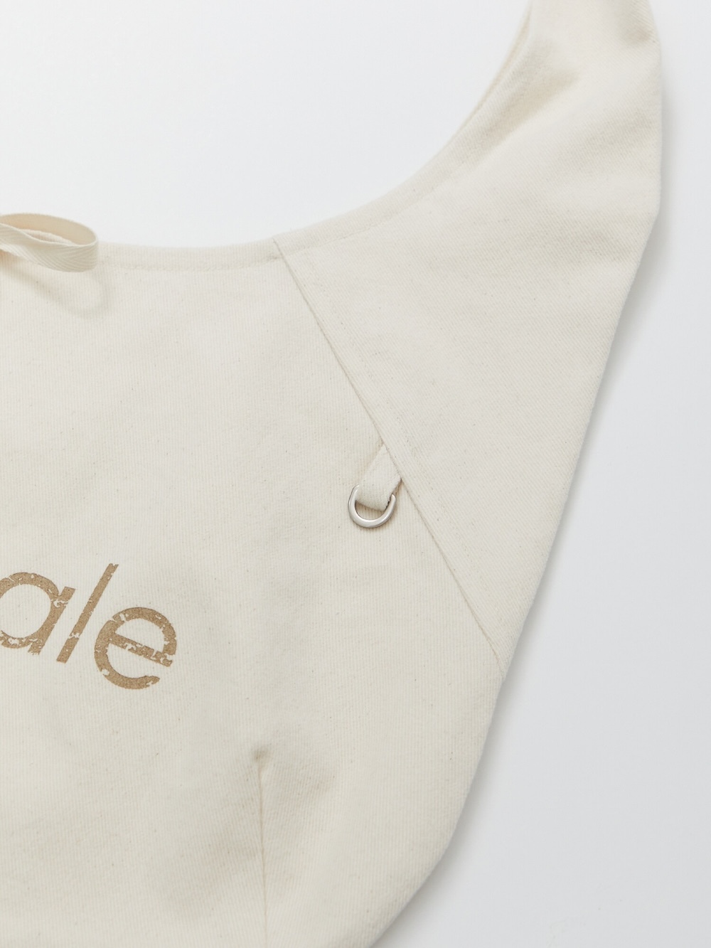 HAVEAWHALE) cotton baguette eco bag (WH)