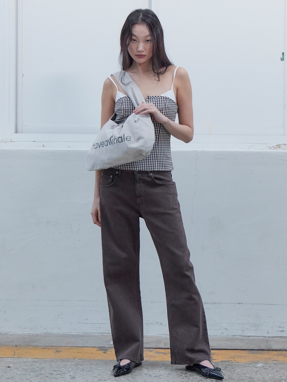 HAVEAWHALE) cotton baguette eco bag (IV)