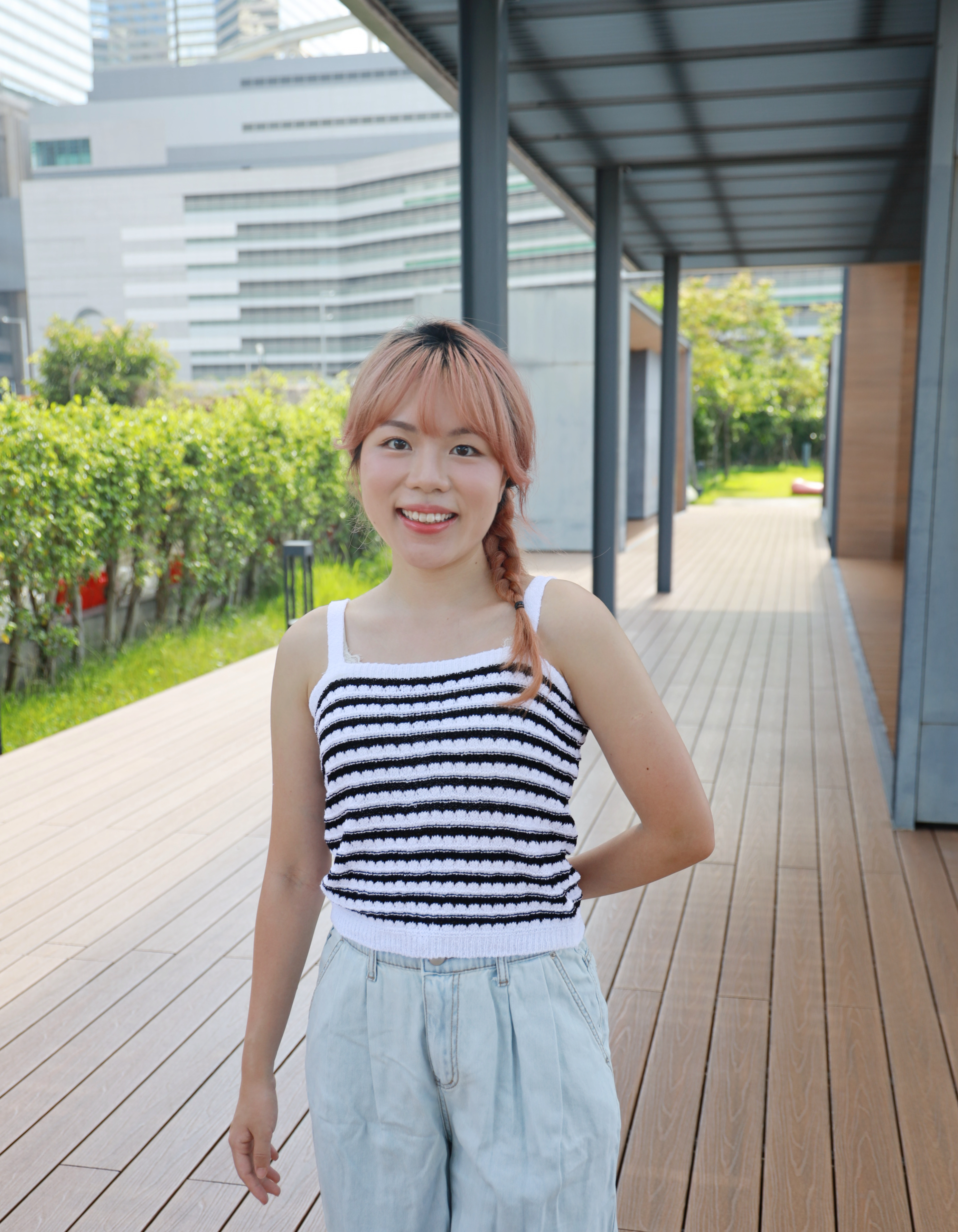 ||VEST95|| 活潑橫條吊帶背心