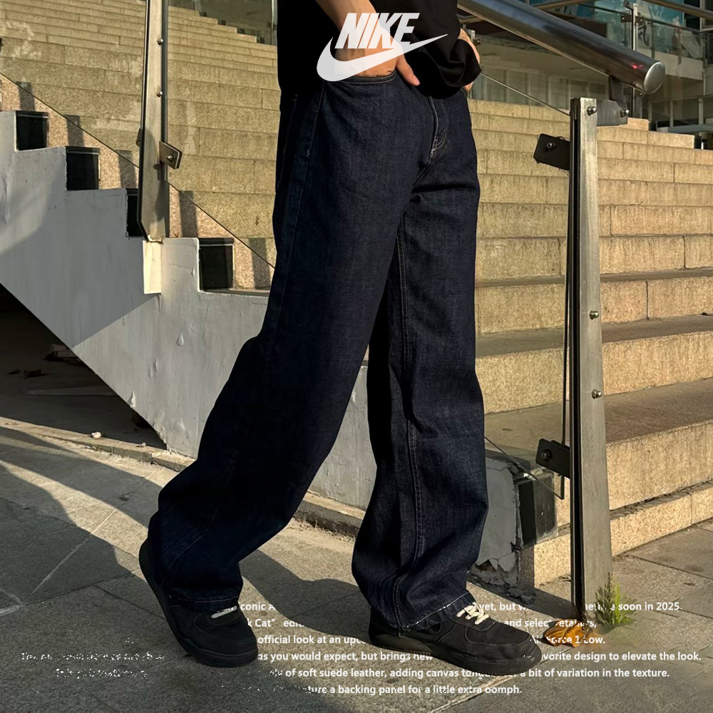 NIKE AIR FORCE 1 "BLACK CAT" 黑豹 AF1 麂皮 全黑 復古休閒鞋 HQ1966-002