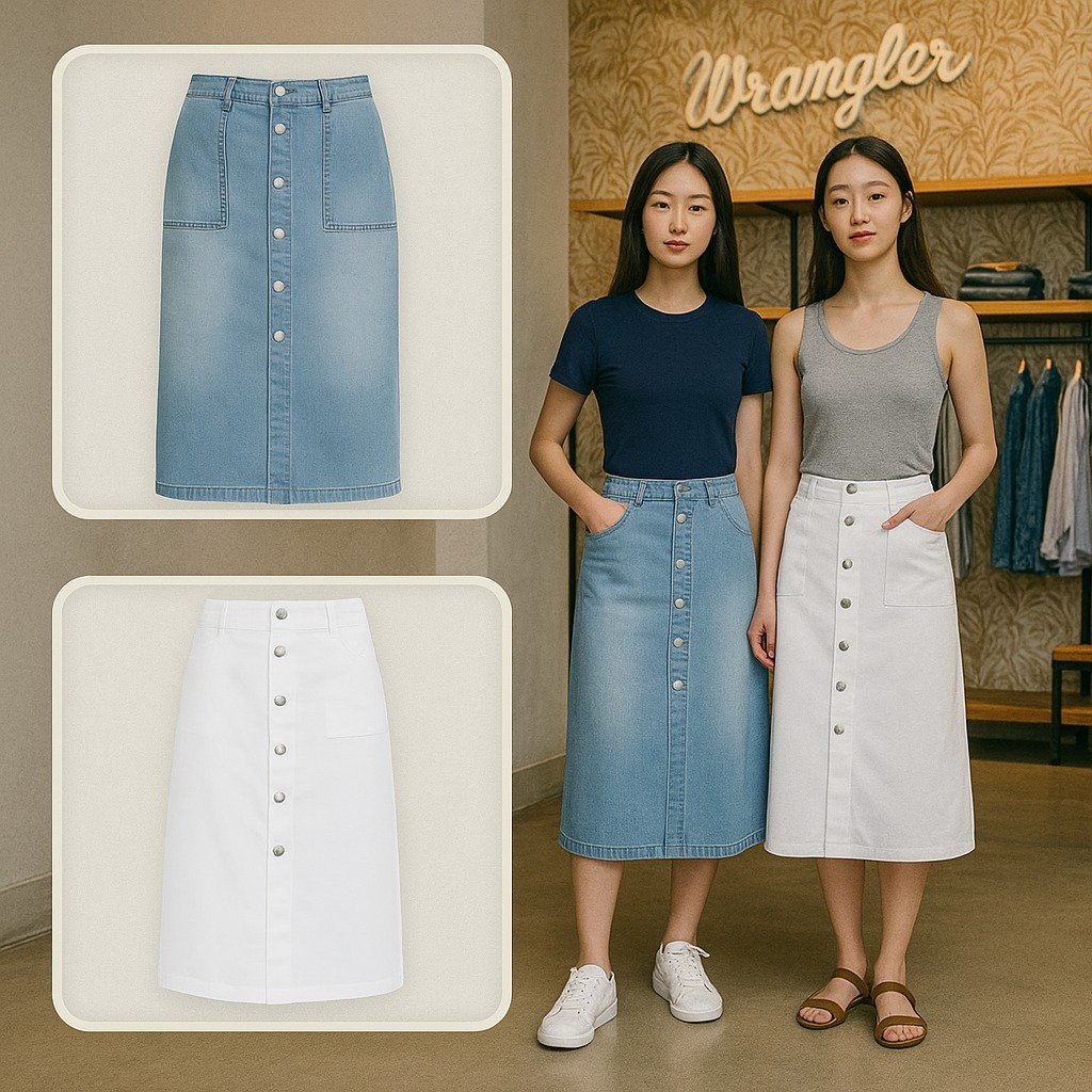【預購】Wrangler Midi G081204 女裝牛仔裙