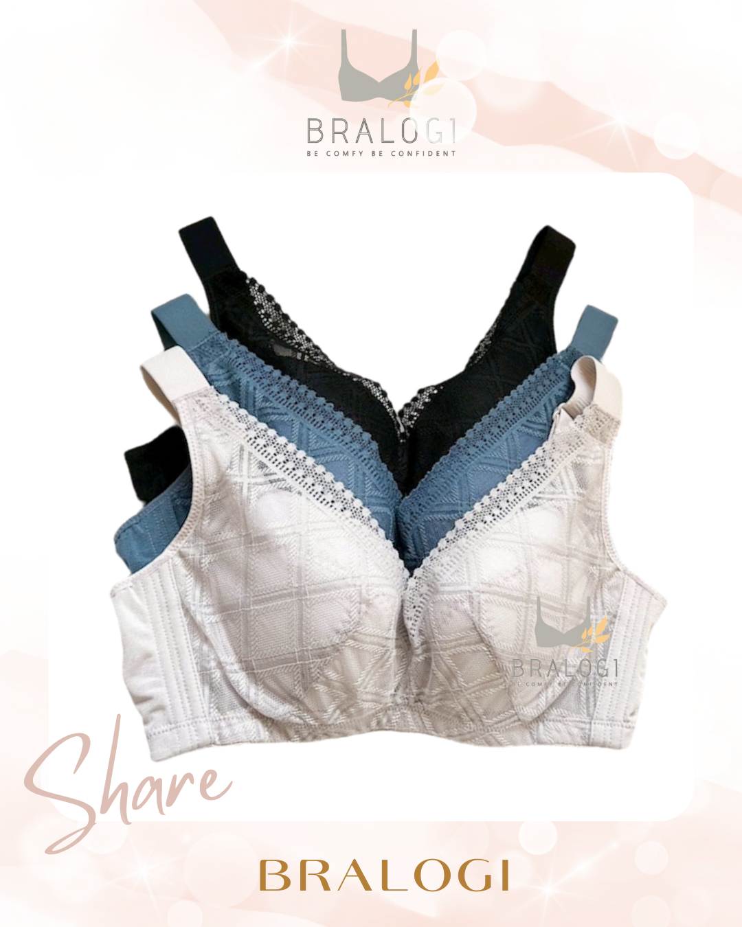 1317 蕾絲提托機能大罩鋼圈內衣 D-H罩