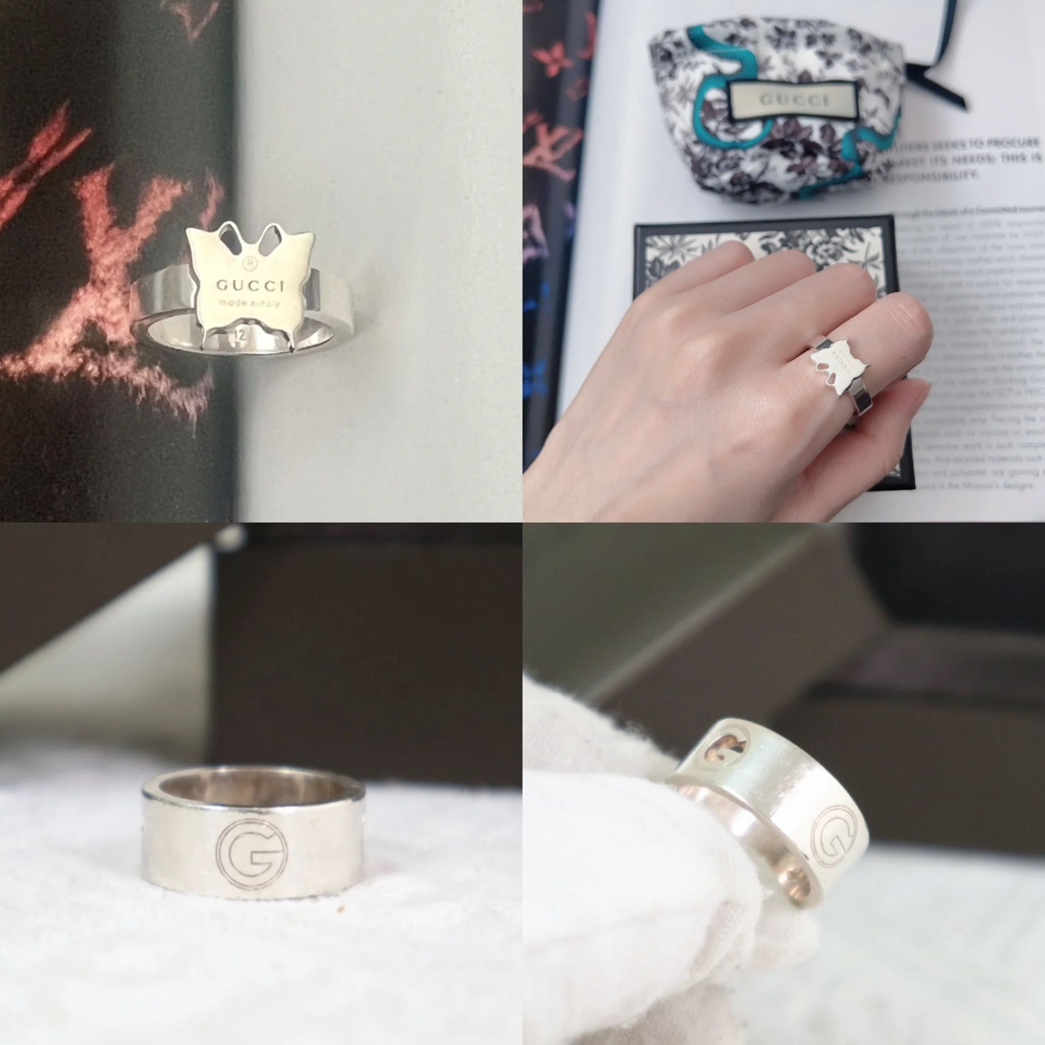 【預購】GUCCI G081210 銀戒指系列