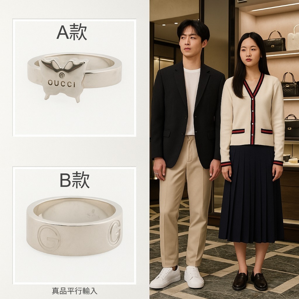 【預購】GUCCI G081210 銀戒指系列