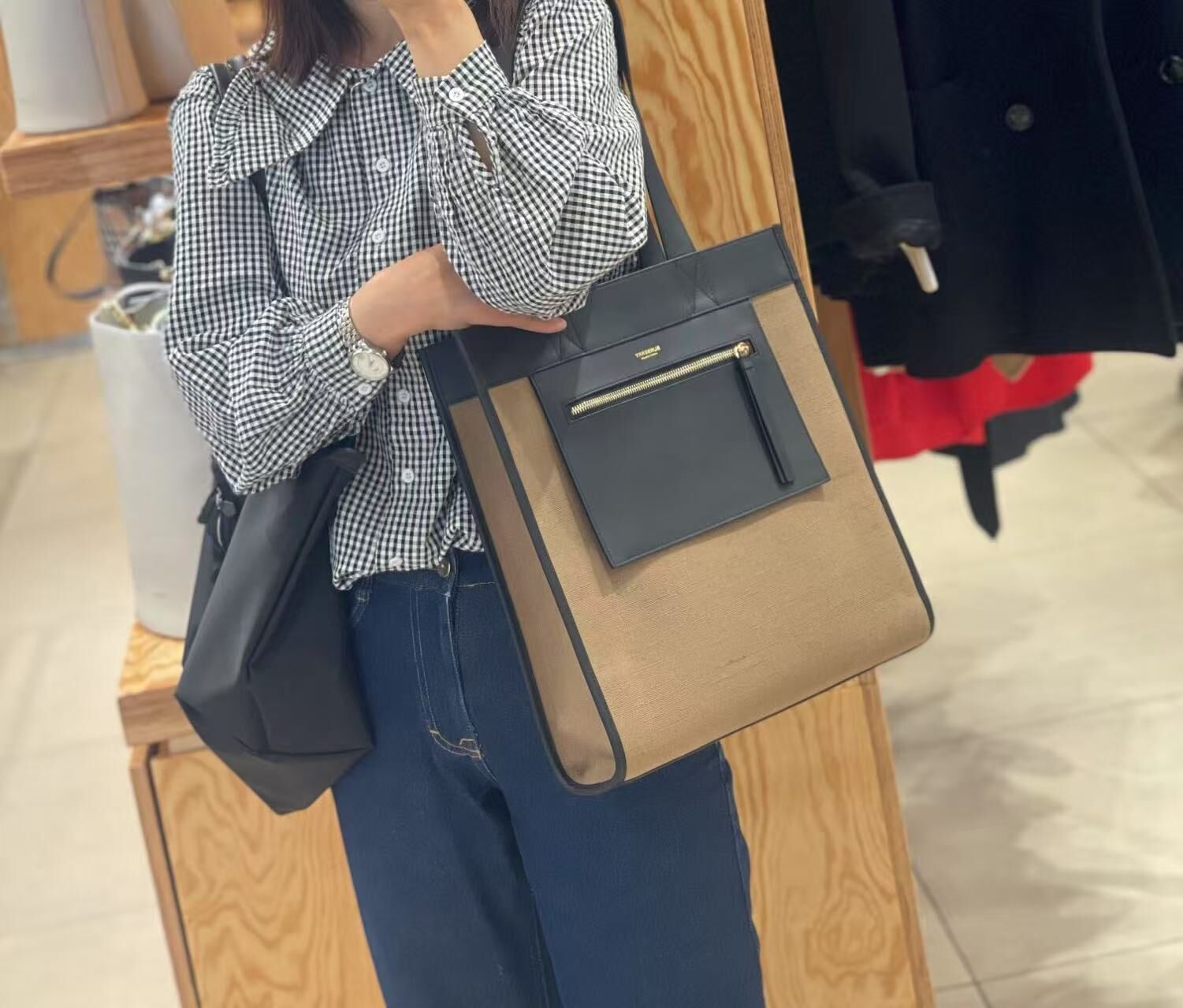 Burberry LL small A4 tote shoudler bag 2 colors