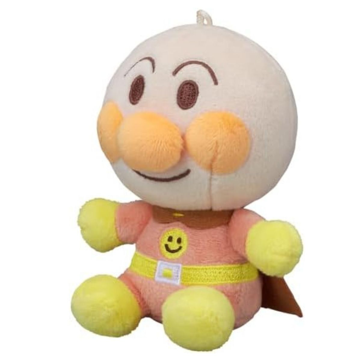 鬆軟毛公仔柔和色掛袋款-麵包超人