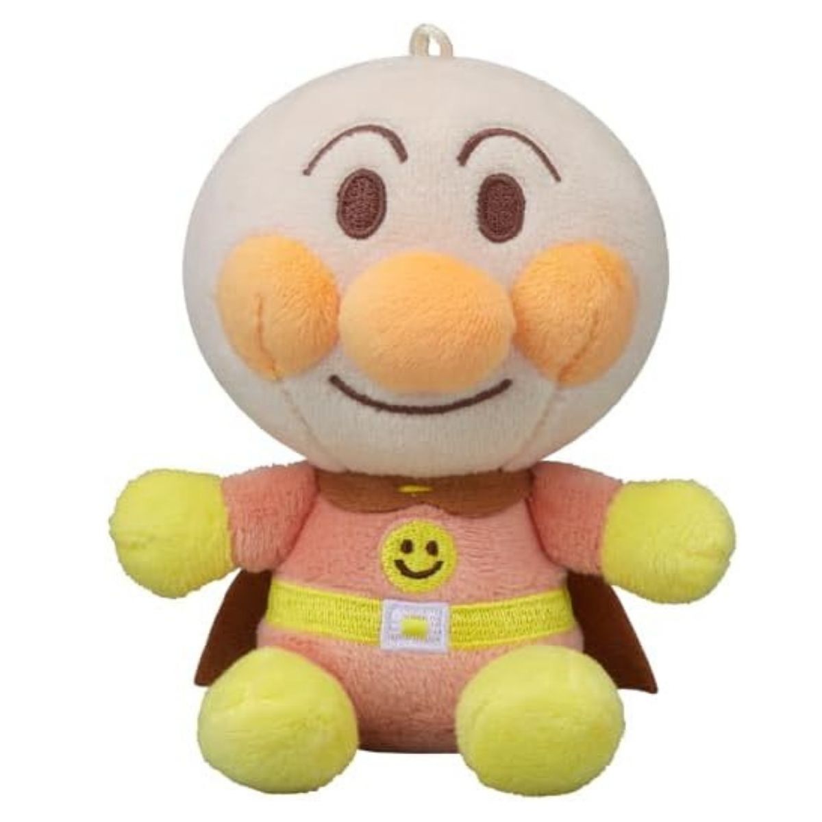 鬆軟毛公仔柔和色掛袋款-麵包超人