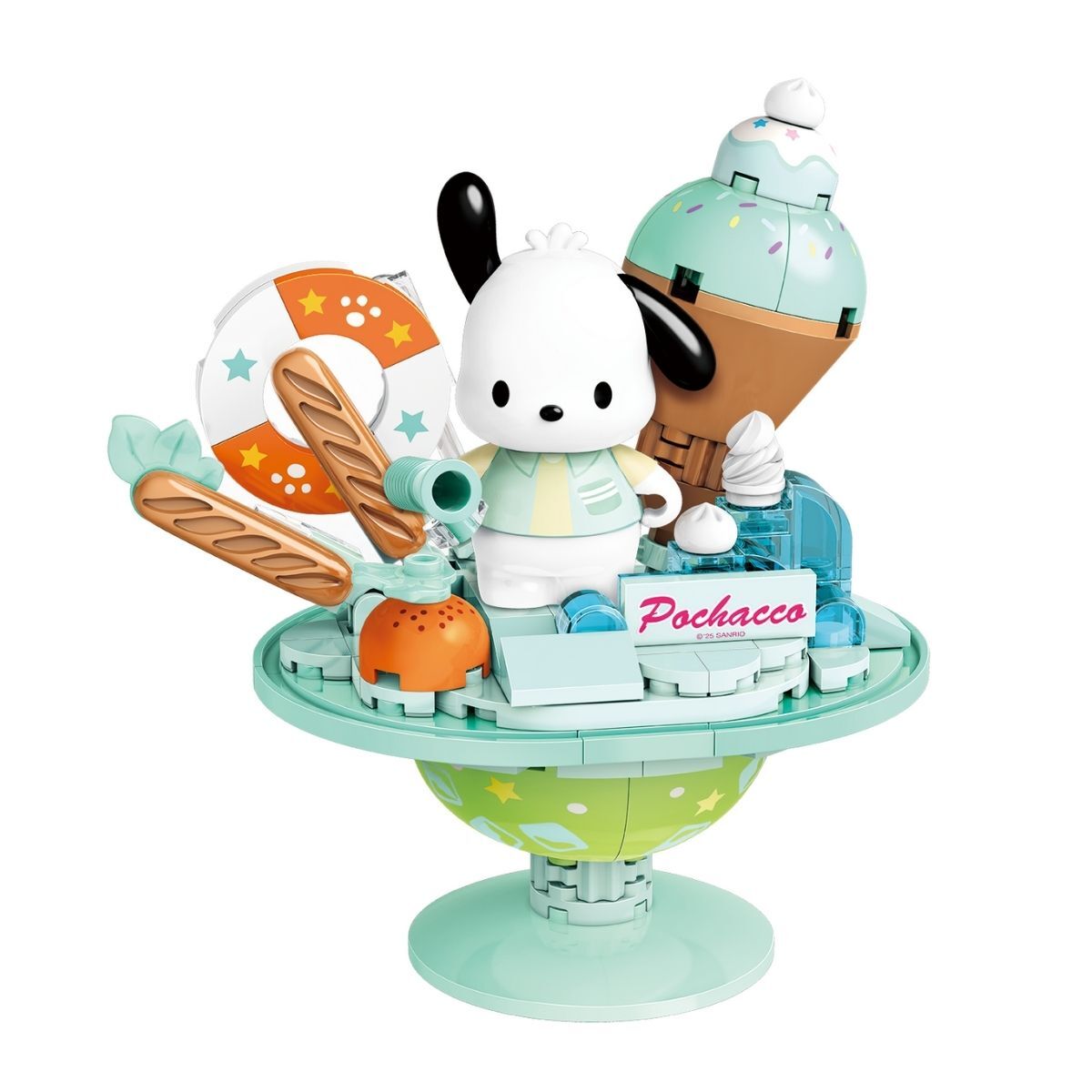 Pochacco 夏日薄荷芭菲造型積木