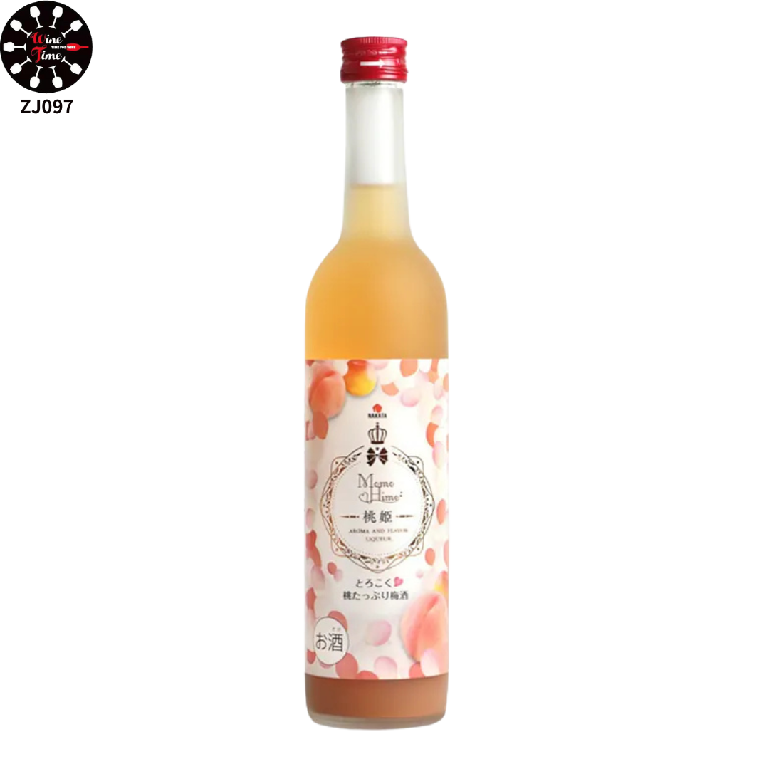 中田桃姬白鳳桃梅酒 500ml | 中田 とろこく桃姫たっぷり梅酒