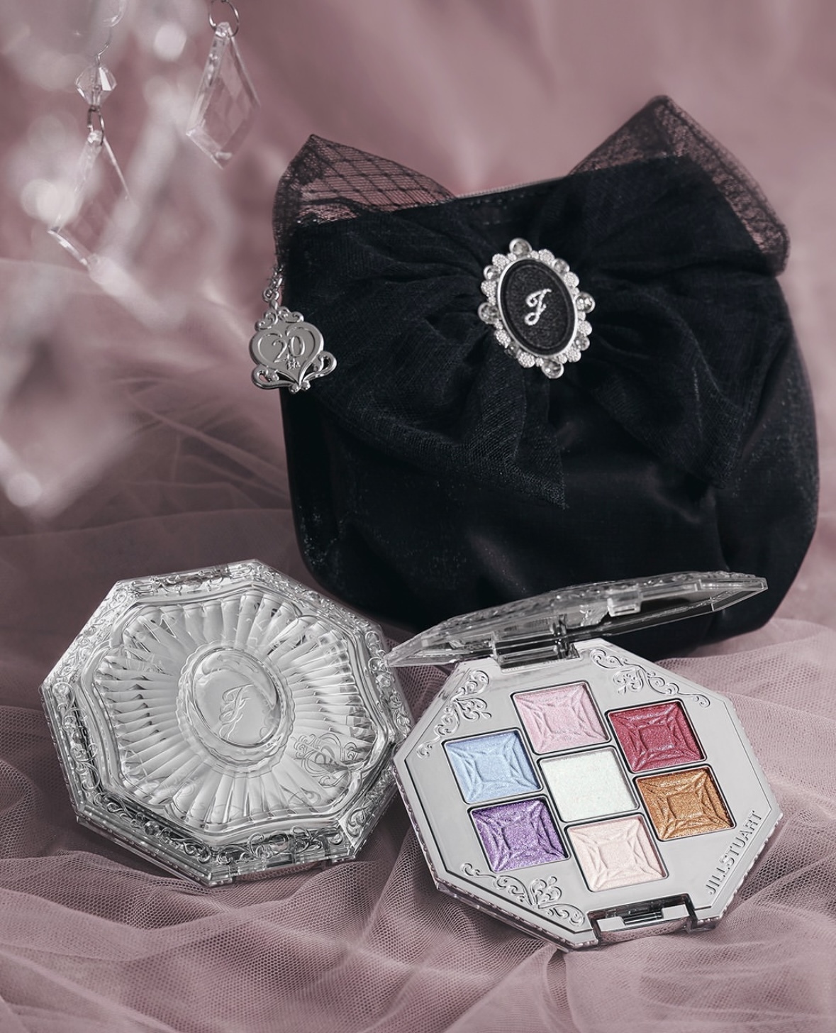 [限定] JILL STUART 20th Anniversary Jewel Color Compact & Bloom Mix Blush Compact 20週年限定寶石彩妝盤 & 花形胭脂