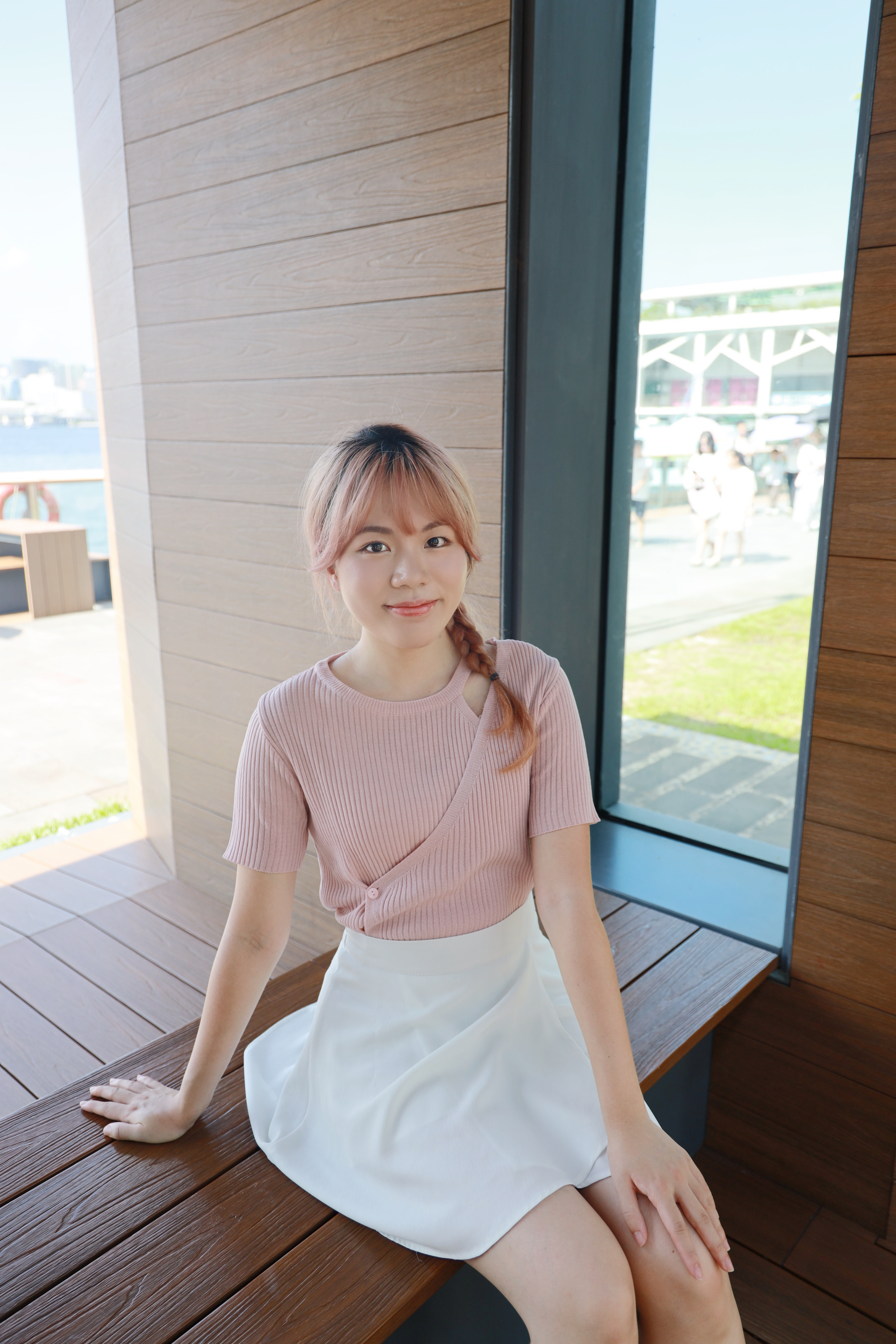 ||TOP585||  少性感圓帶直紋TOP