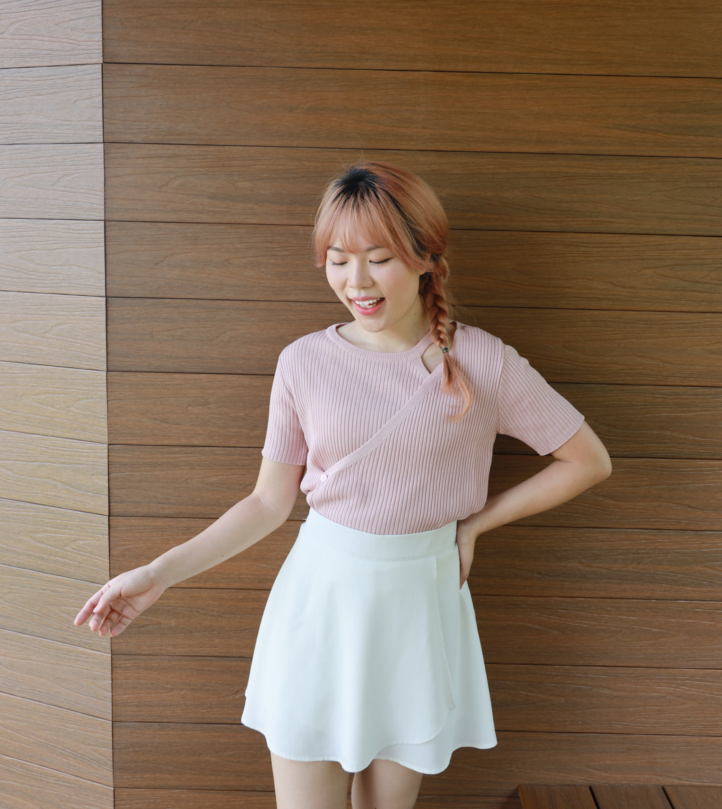 ||TOP585||  少性感圓帶直紋TOP