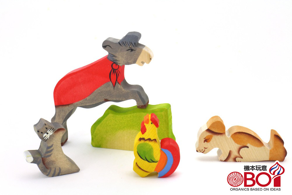 俄羅斯積木-淳木童話  布萊梅音樂家疊疊樂