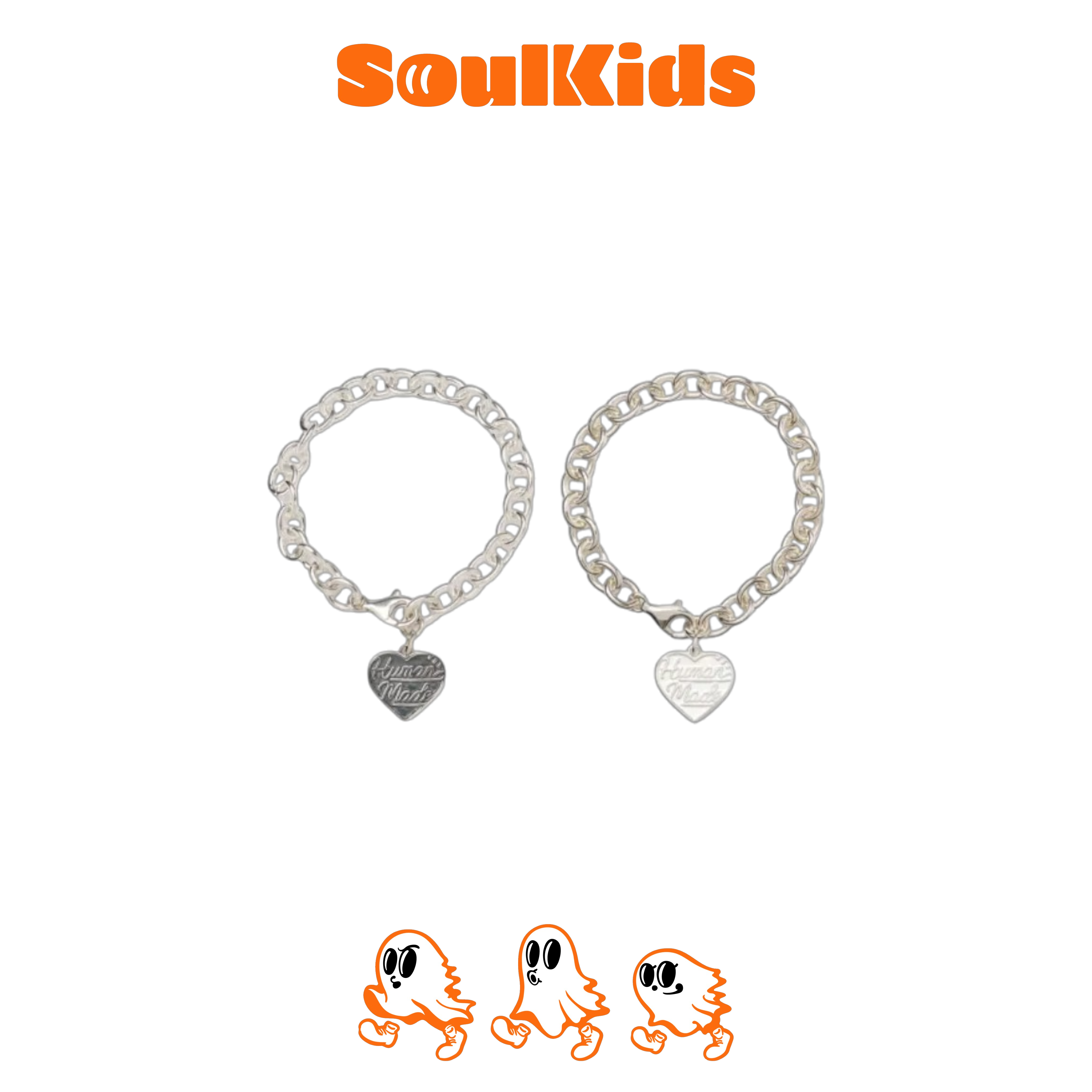 HUMAN MADE HEART SILVER BRACELET HM28GD068｜愛心符號的配件收藏物件