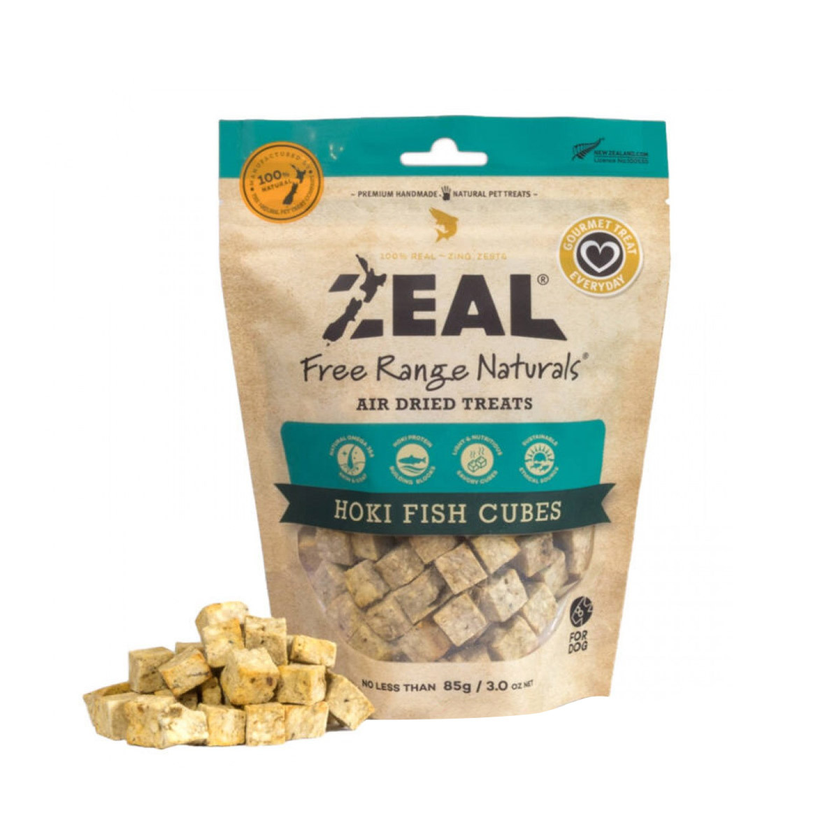 Zeal 紐西蘭鱈魚粒 85g(新包裝)