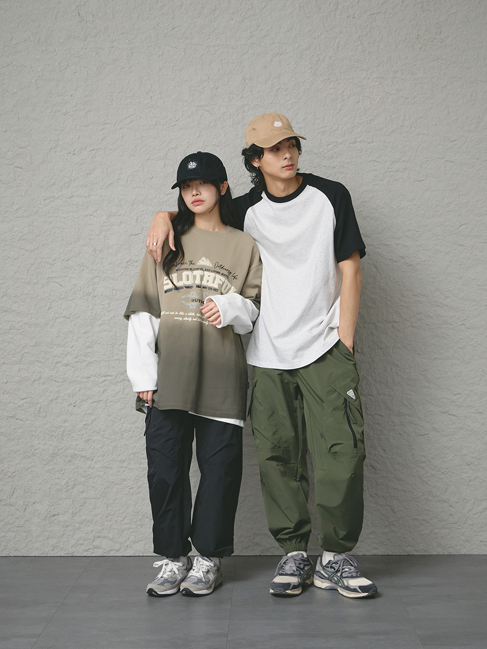 山系工裝縮口褲