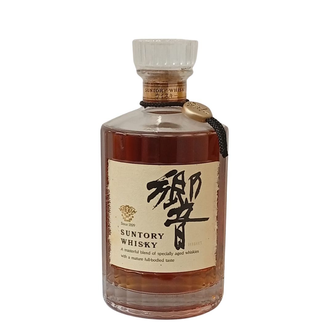 三得利響HIBIKI 絕版金花水晶頭黑色項鍊金章黑色背標700mL (響17年前身) #9
