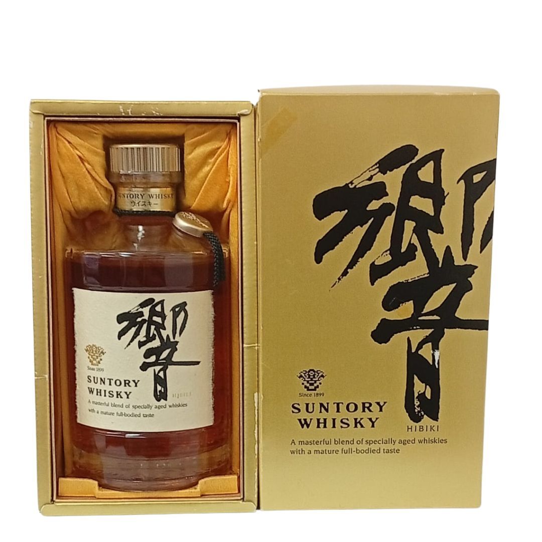 三得利 響HIBIKI 絕版金花 金頭 黑色項鍊 金章 700mL (響17年前身) #12