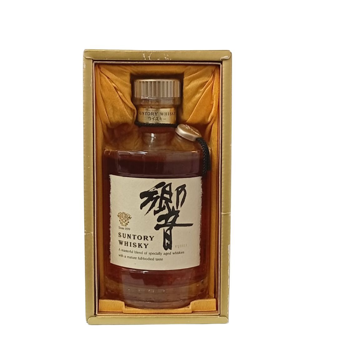 三得利 響HIBIKI 絕版金花 金頭 黑色項鍊 金章 700mL (響17年前身) #12