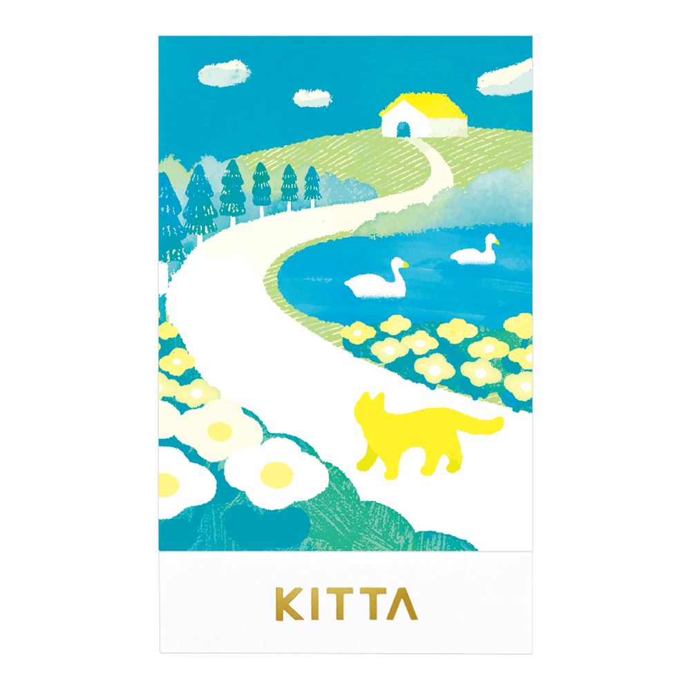 KING JIM HITOTOKI KITTA 片裝貼紙組: KITC001 山徑 (金箔)