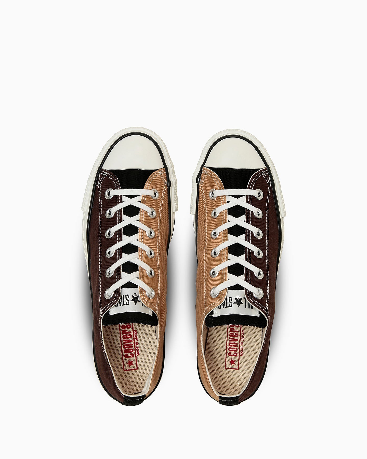 預購┃日本限定 日本製 CONVERSE CANVAS ALL STAR J OX 低筒 拼接色 咖啡色 卡其色 帆布鞋