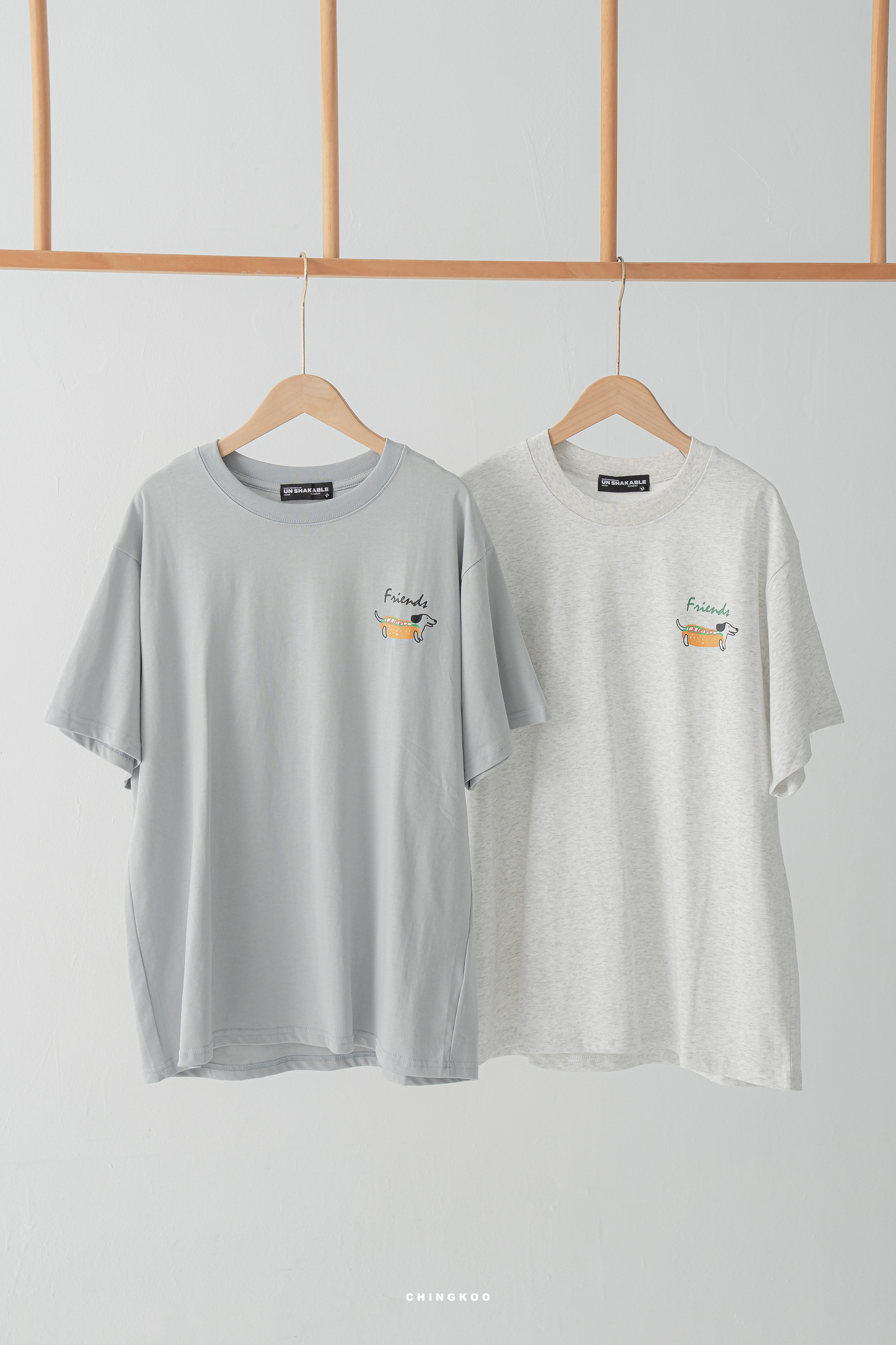 快樂狗友俱樂部印花短t 2色