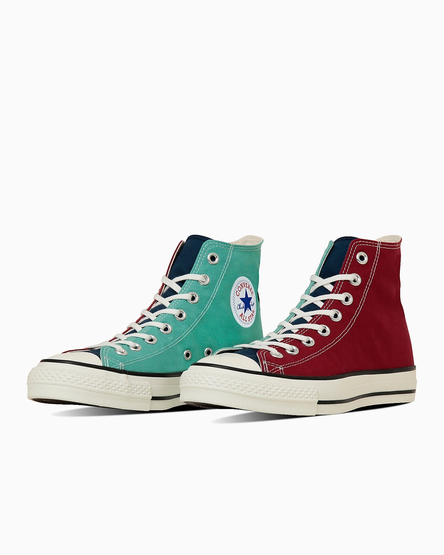 預購┃日本限定 日本製 CONVERSE CANVAS ALL STAR J HI 高筒 拼接 彩色 帆布鞋