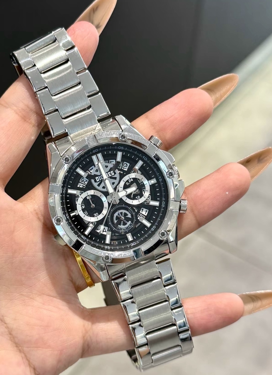 <情人節禮物> DICKIES 石英錶 平替勞力士 三環錶 機械手錶 鋼錶 鋼帶 手錶