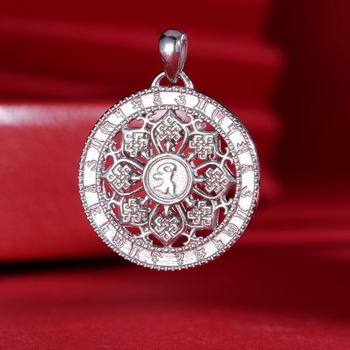 1HA0813-008 唐碧霞 密宗吊墜 藥師如來 鍍玫瑰金/鍍黃金/鍍白金 (A-BR-E)