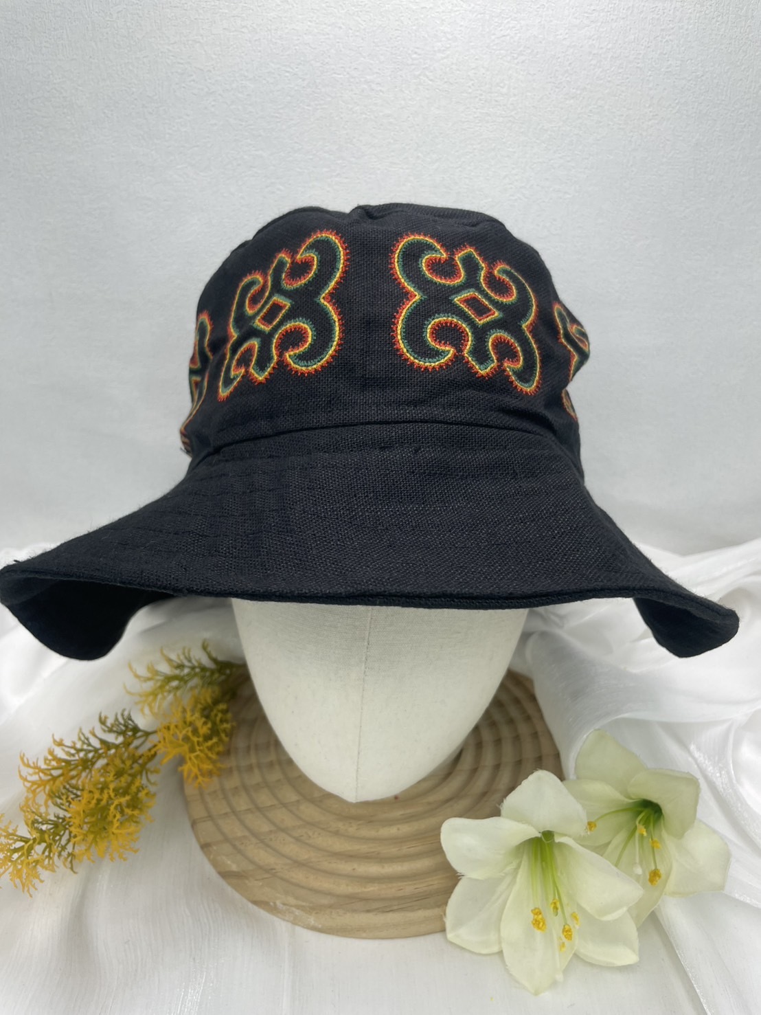 No.1電繡圖騰漁夫帽57cm