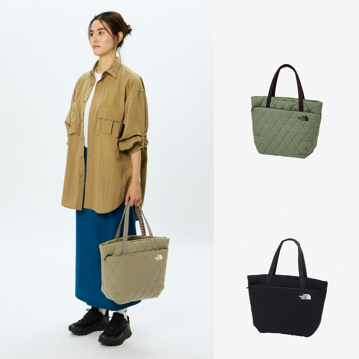 預購┃日本 THE NORTH FACE GEOFACE TOTE 菱格 15L 肩背包 托特包