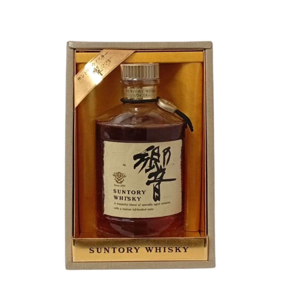 三得利 響HIBIKI 絕版金花 金頭 黑色項鍊 金章 750mL (響17年前身) #15