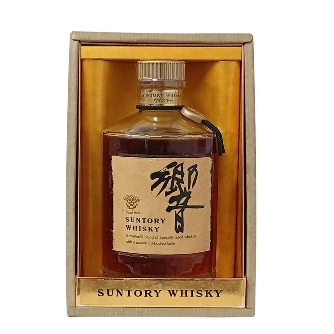 三得利 響HIBIKI 絕版金花 金頭 黑色項鍊 金章 750mL (響17年前身) #17