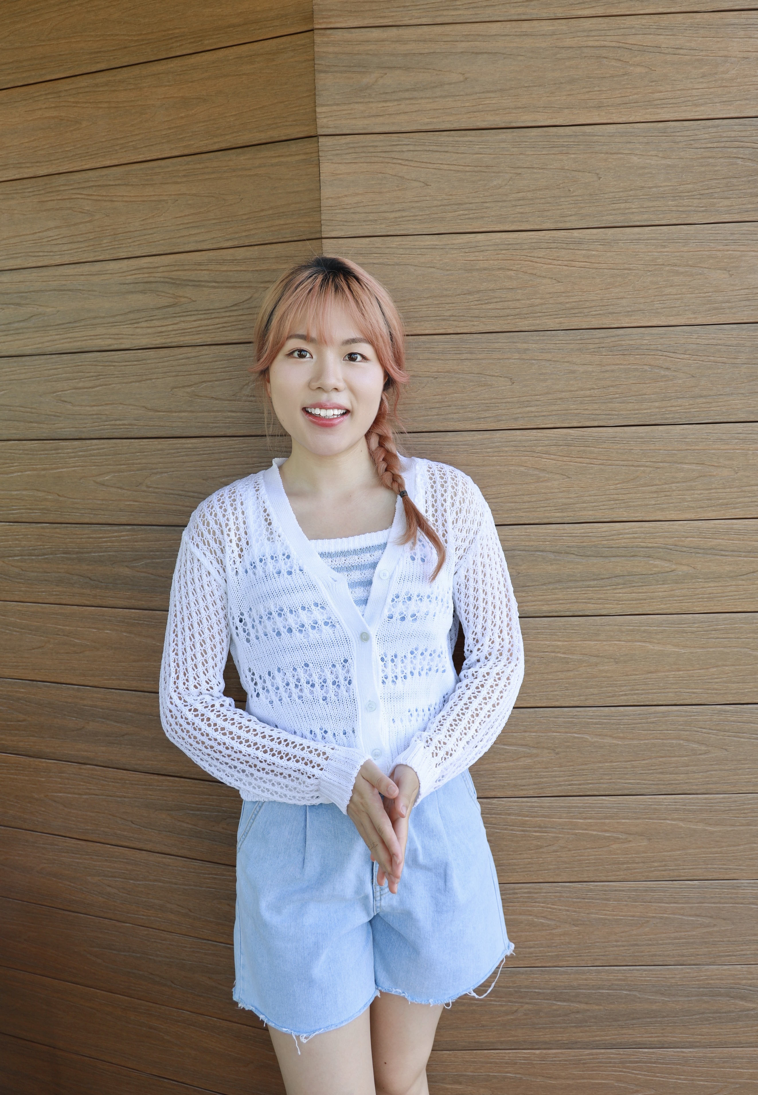 ||CA187|| 長袖洞洞橫紋外套