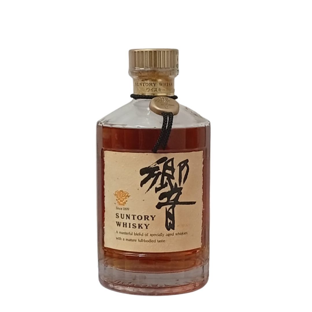 三得利 響HIBIKI 絕版金花 金頭 黑色項鍊 金章 700mL (響17年前身) #20 (無盒)