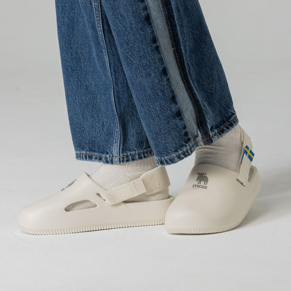 moz 巧巴達二代 舒適度升級 eva 2way 涼拖鞋(燕麥白)