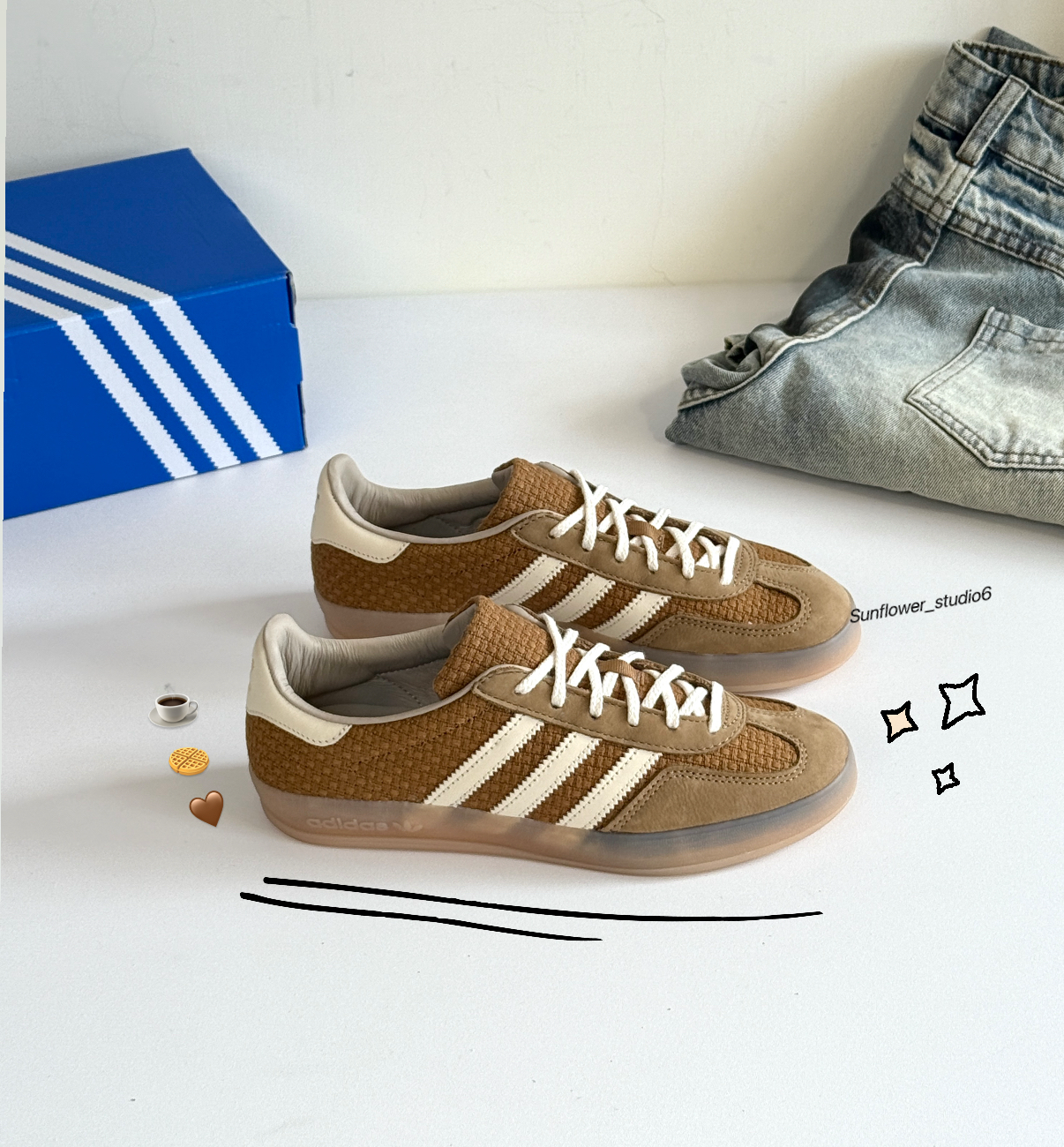 Adidas Originals Gazelle 摩卡編織 棕色 淺咖啡色 麂皮 麻繩 復古 德訓鞋 T頭鞋 JR8851/預購