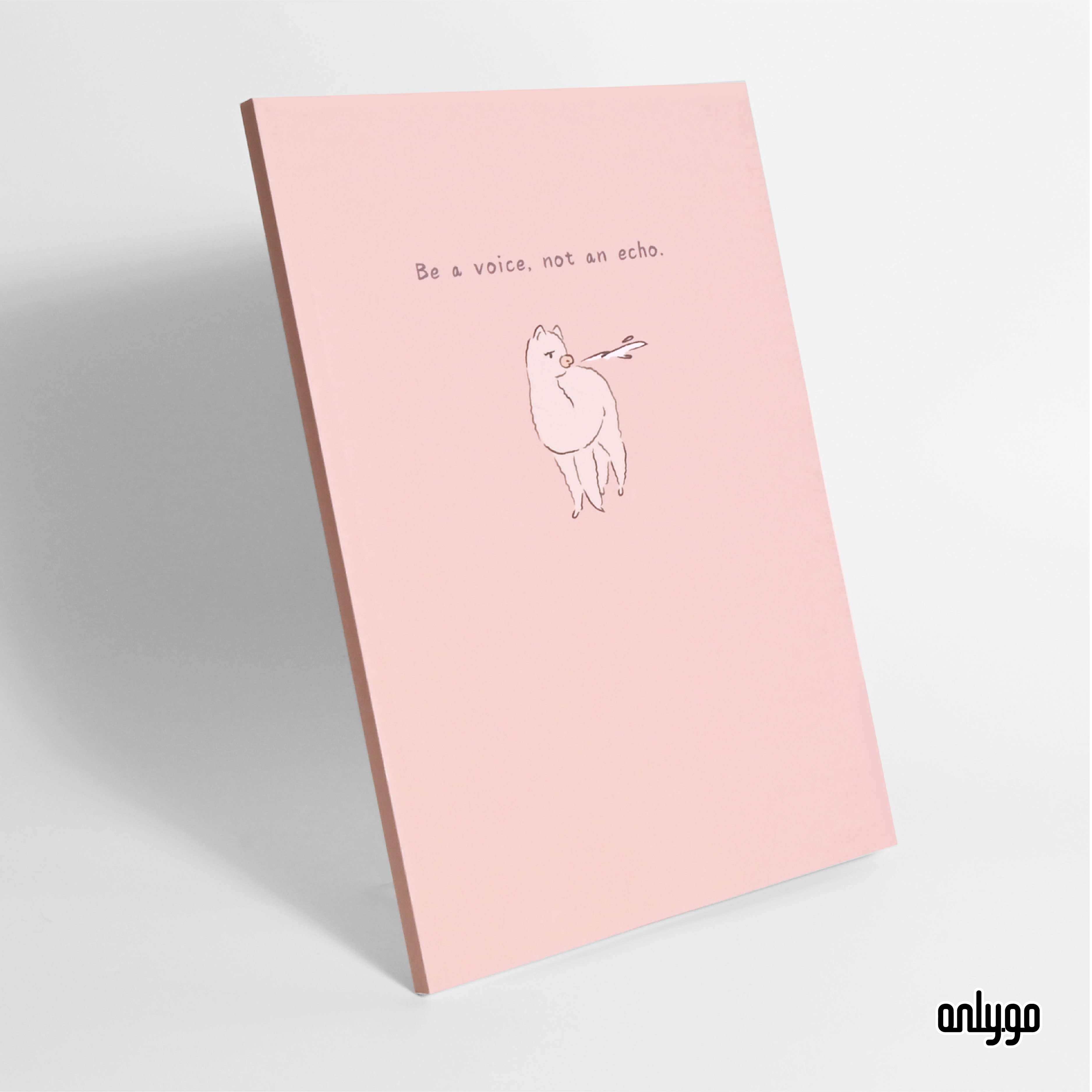 アルパカ動物イラストノート｜Be a voice, not an echo.