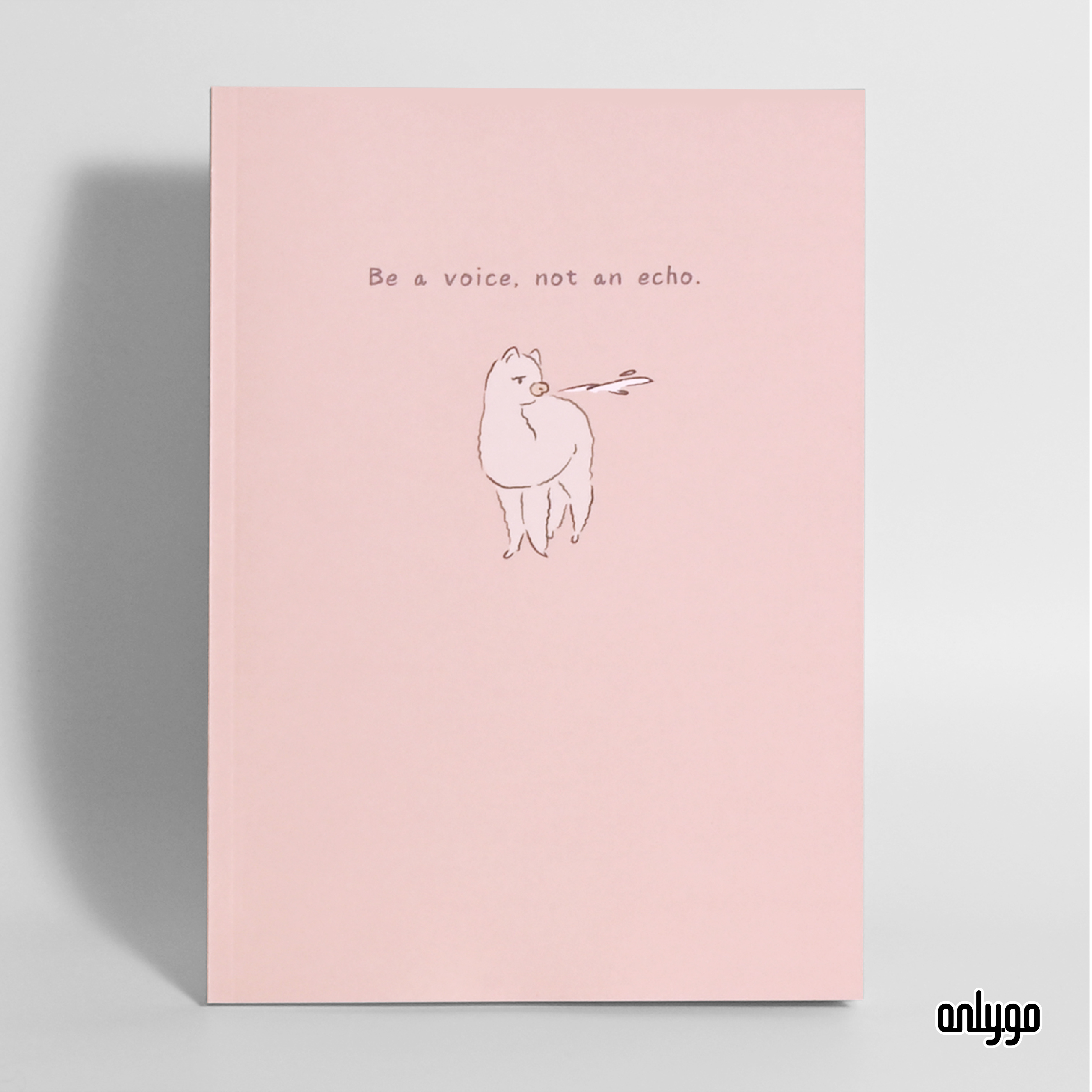 アルパカ動物イラストノート｜Be a voice, not an echo.