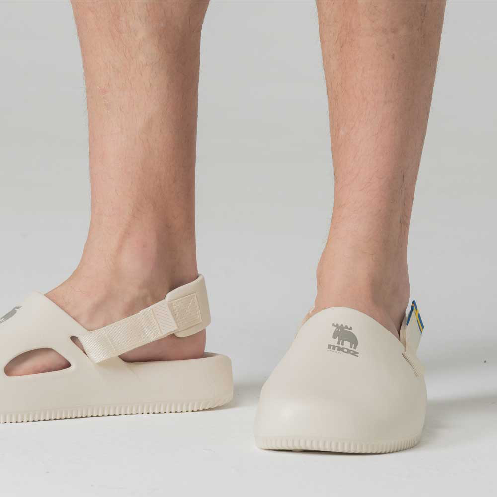 moz 巧巴達二代 舒適度升級 eva 2way 涼拖鞋(燕麥白)