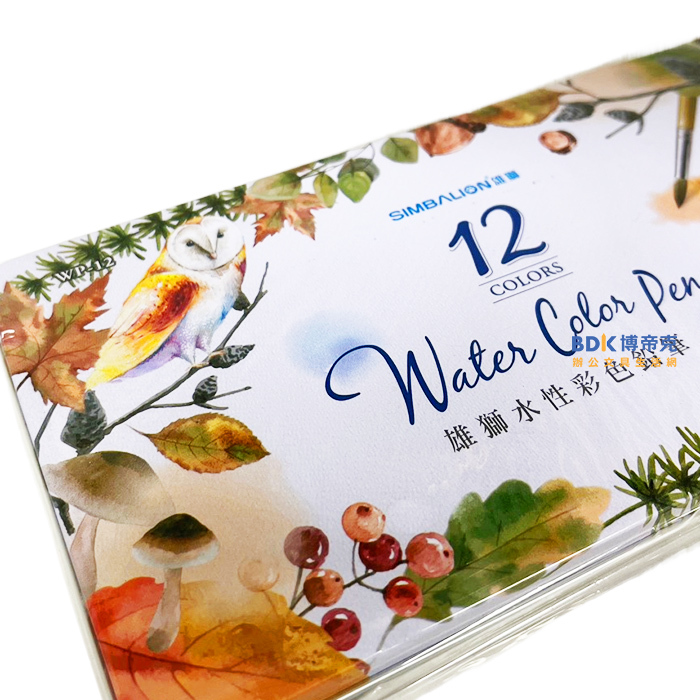 雄獅鉛筆 SIMBALION 12色水性色鉛筆 WP-12 系列