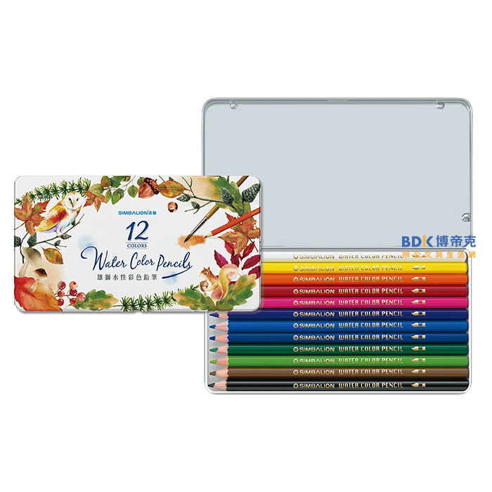 雄獅鉛筆 SIMBALION 12色水性色鉛筆 WP-12 系列