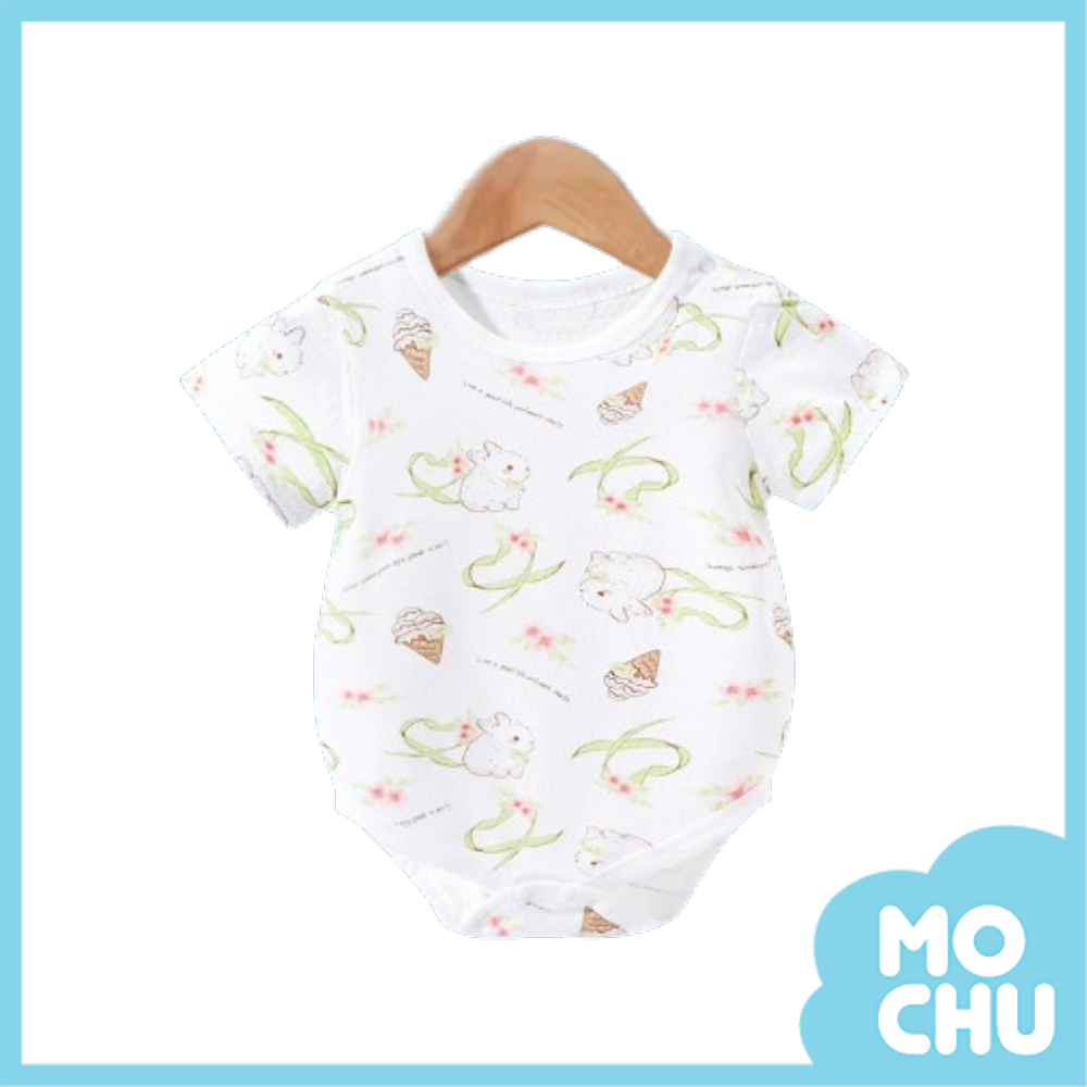 天使兔薄款短袖包屁衣