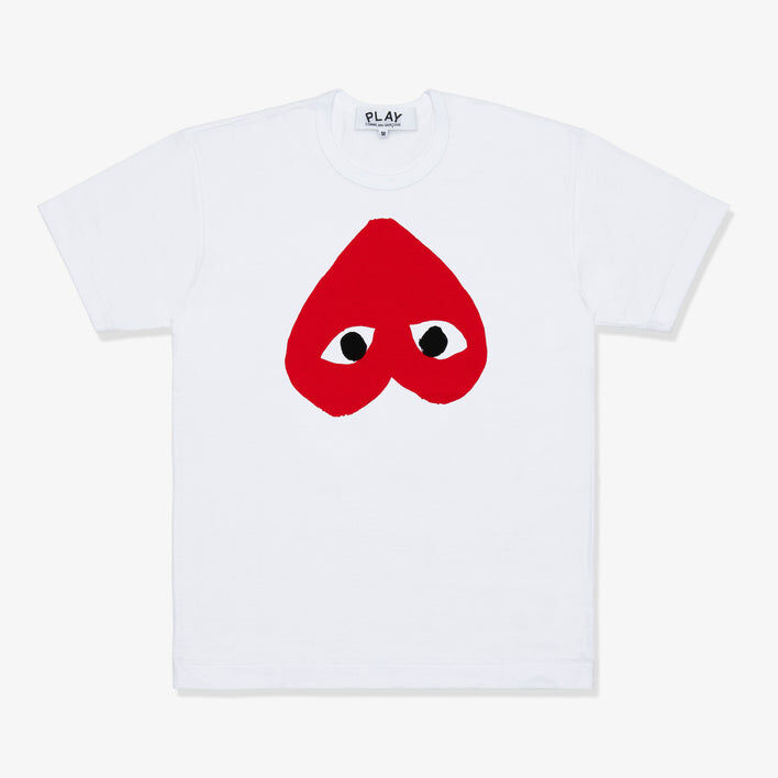 2025AW COMME des GARCONS PLAY TEE 川久保玲  翻轉愛心 紅愛心 短T 現貨 AX-T346-051