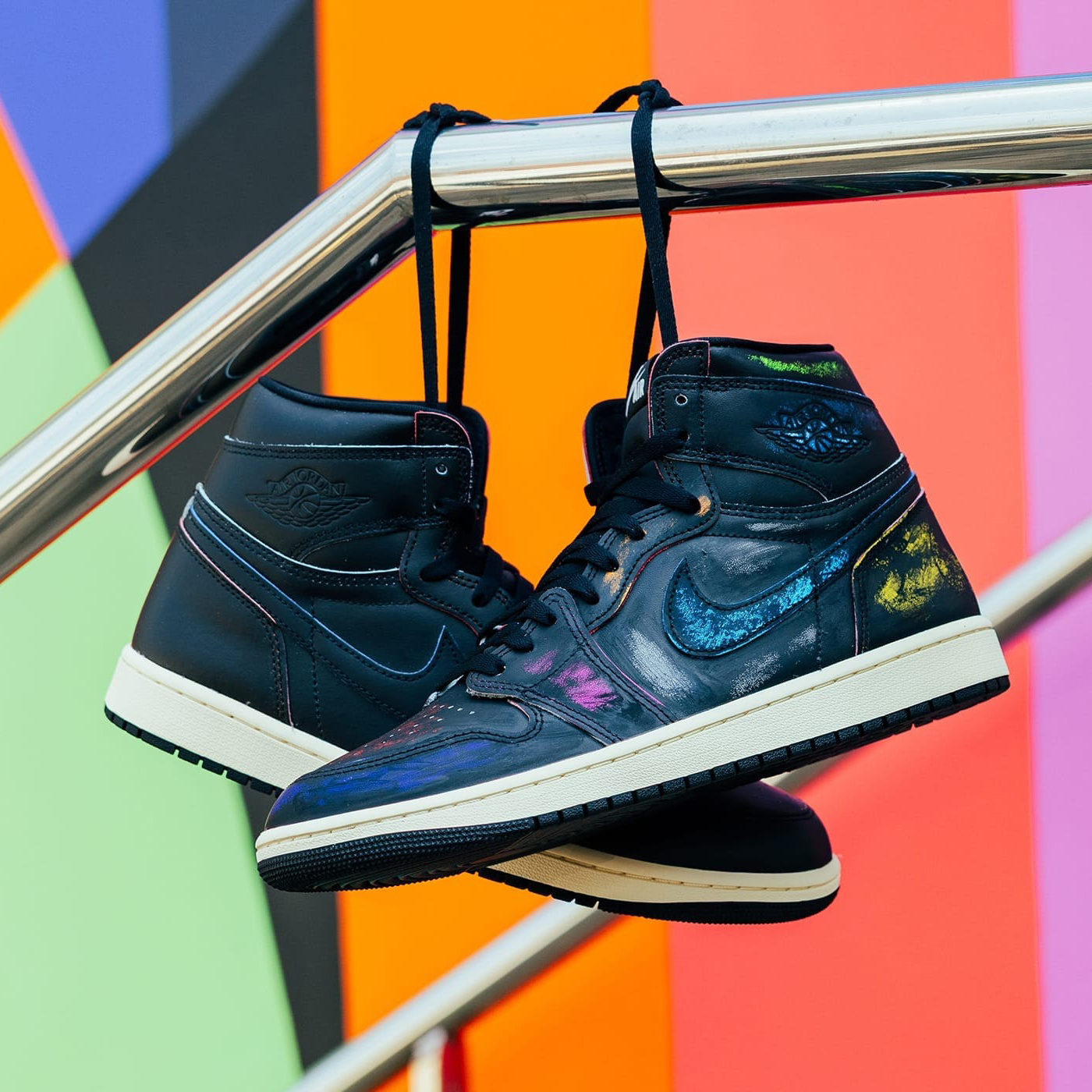 男鞋 NIKE AIR JORDAN 1 RTR HIGH OG 'Black and Muslin' 黑 刮刮樂 皮革 緩震 高筒 休閒鞋【DZ5485-002】AJ1