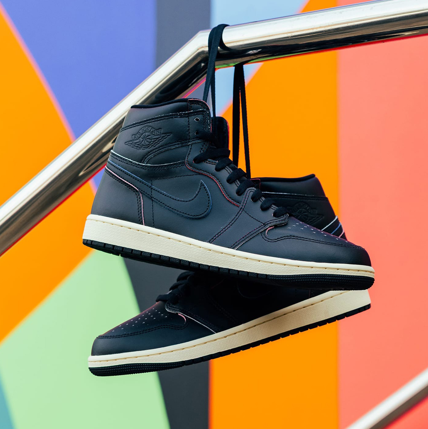 男鞋 NIKE AIR JORDAN 1 RTR HIGH OG 'Black and Muslin' 黑 刮刮樂 皮革 緩震 高筒 休閒鞋【DZ5485-002】AJ1