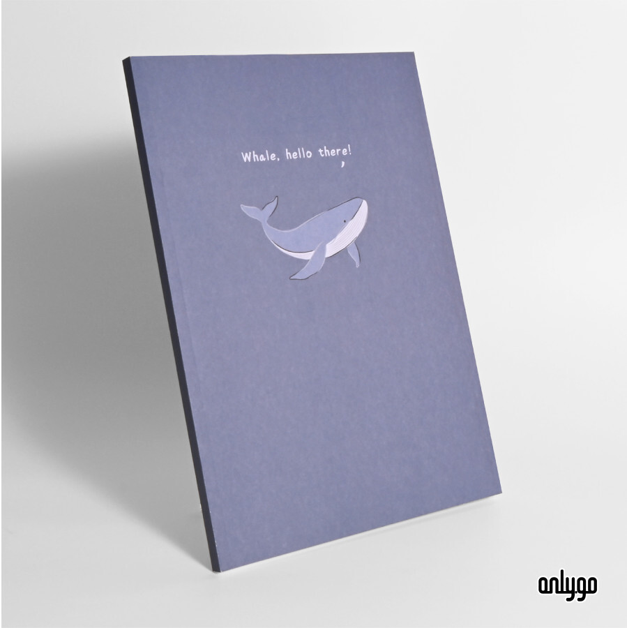 シロナガスクジラ動物イラストノート｜Whale, hello there!