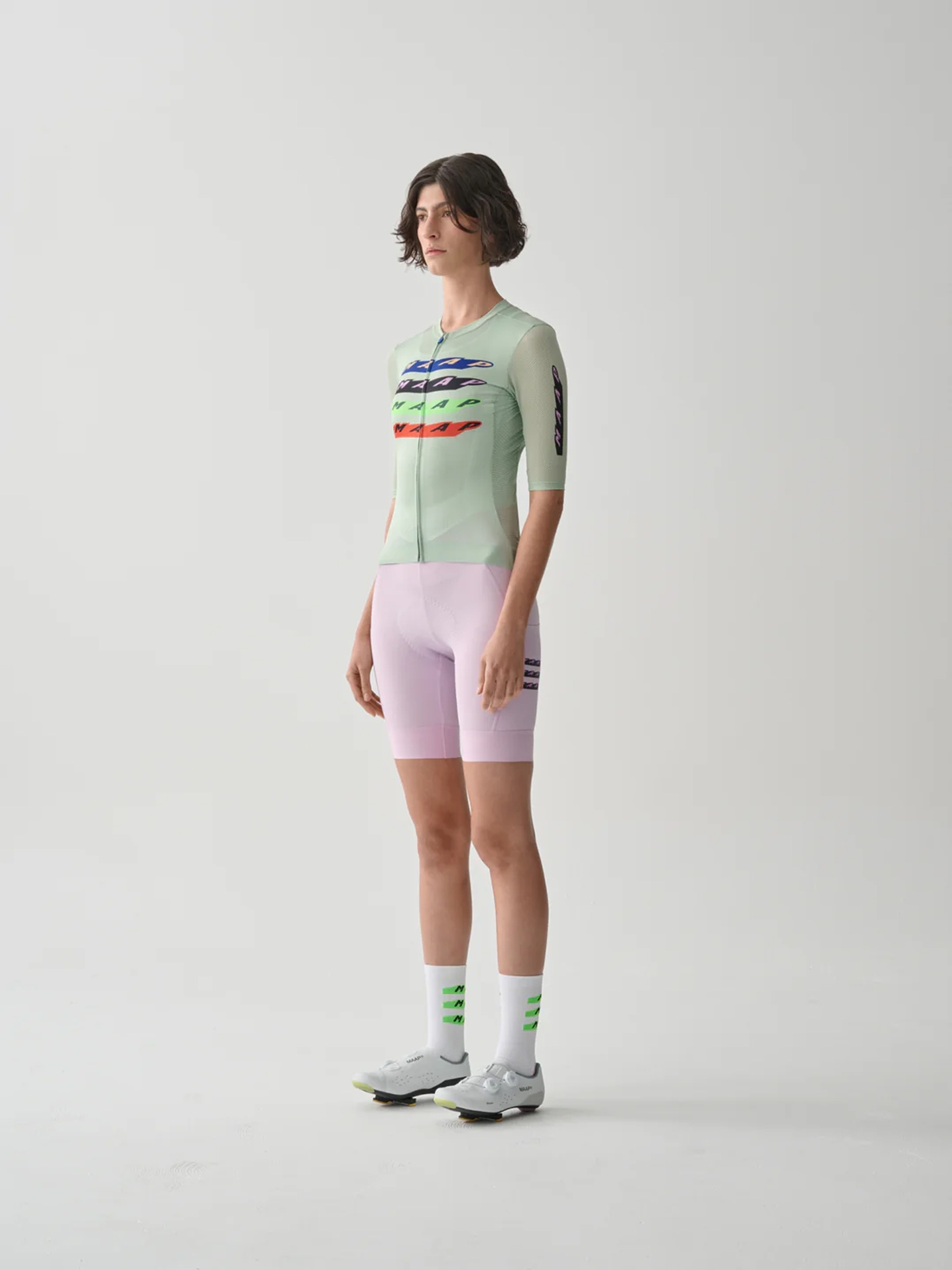 【MAAP】 W's Evade X Team Bib Cargo 女吊帶口袋短車褲 / Cherry Blossom