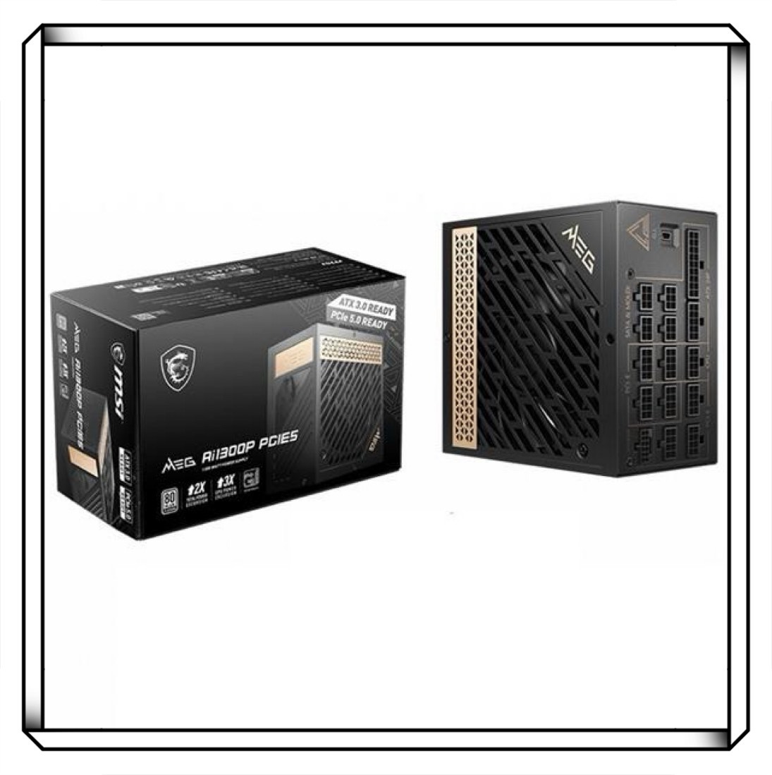 MSI 微星 MEG Ai1300P PCIE5 1300W 白金牌 ATX3.0 電源供應器