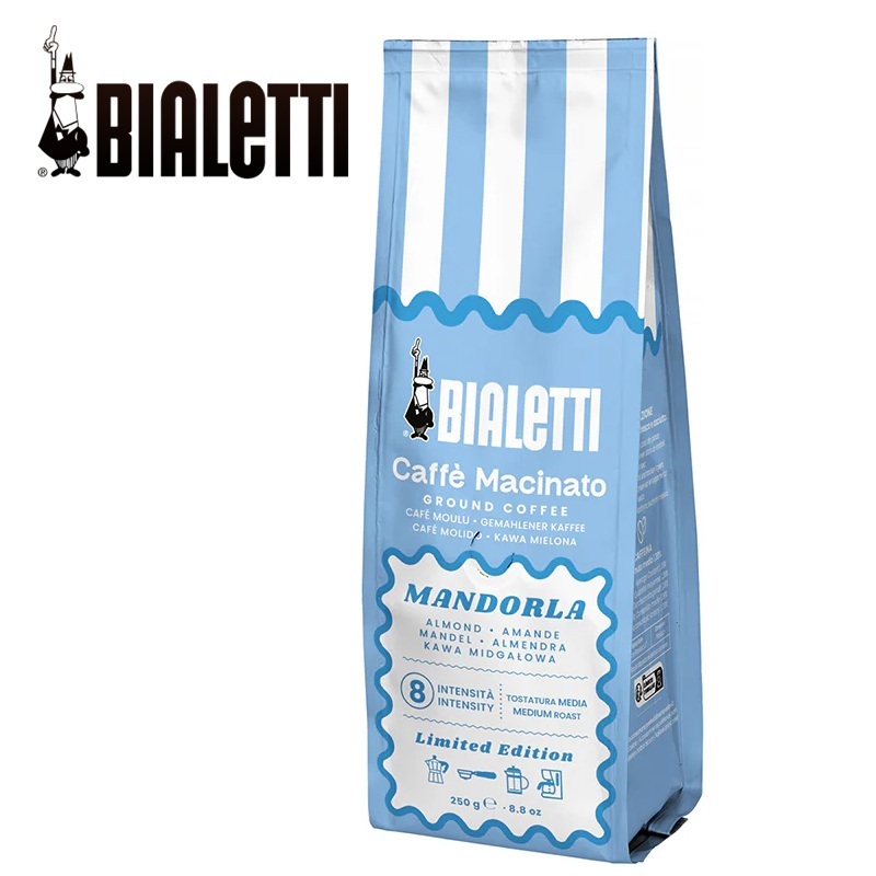 意大利 BIALETTI 250g袋裝摩卡咖啡粉 -杏仁味 -096080538